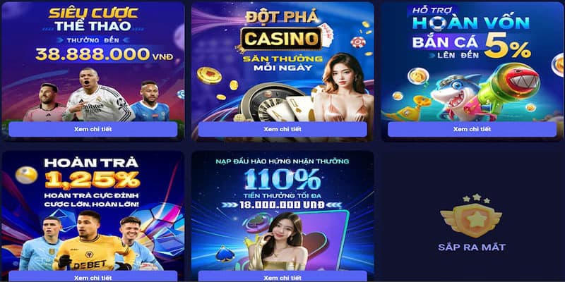 Tổng hợp khuyến mãi Tin88 hoàn vốn 1,25%
